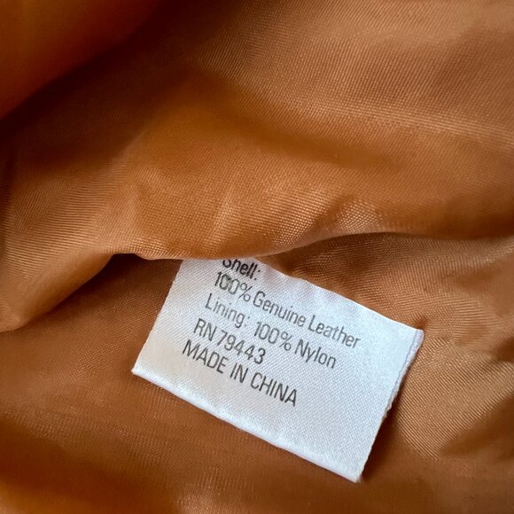 Vintage leather bomber jacket - Picture 15 of 15